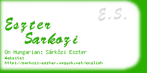 eszter sarkozi business card