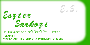 eszter sarkozi business card